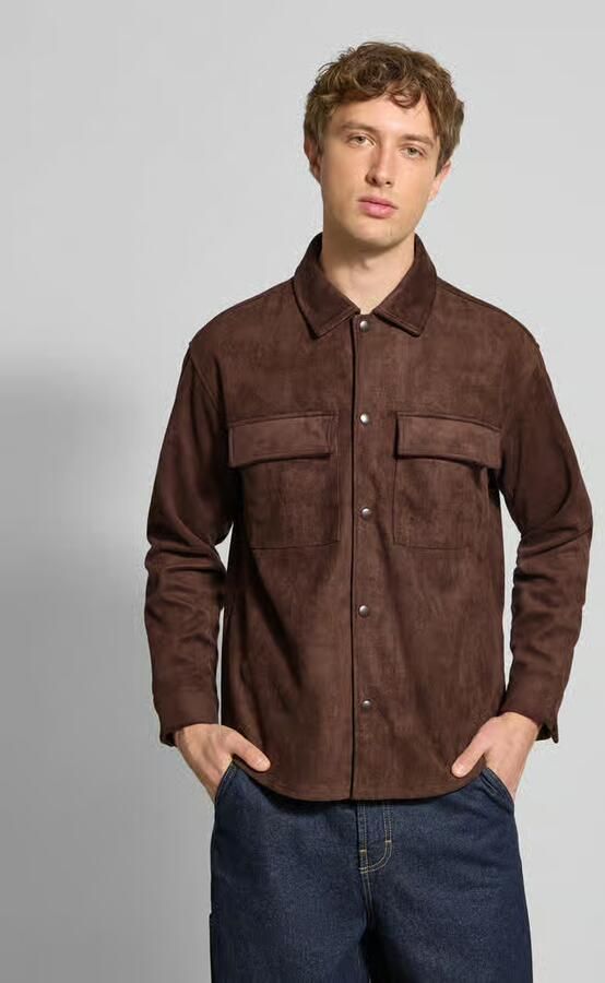 Only & Sons Regular fit jack in suèdelook met klepzakken op de borst model 'RAVI' - Foto 2