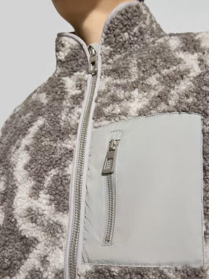 Only & Sons Regular fit jack van teddybont met all-over motief model 'JAIMY'