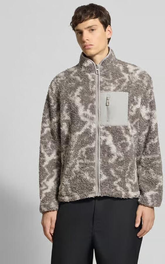 Only & Sons Regular fit jack van teddybont met all-over motief model 'JAIMY' - Foto 3