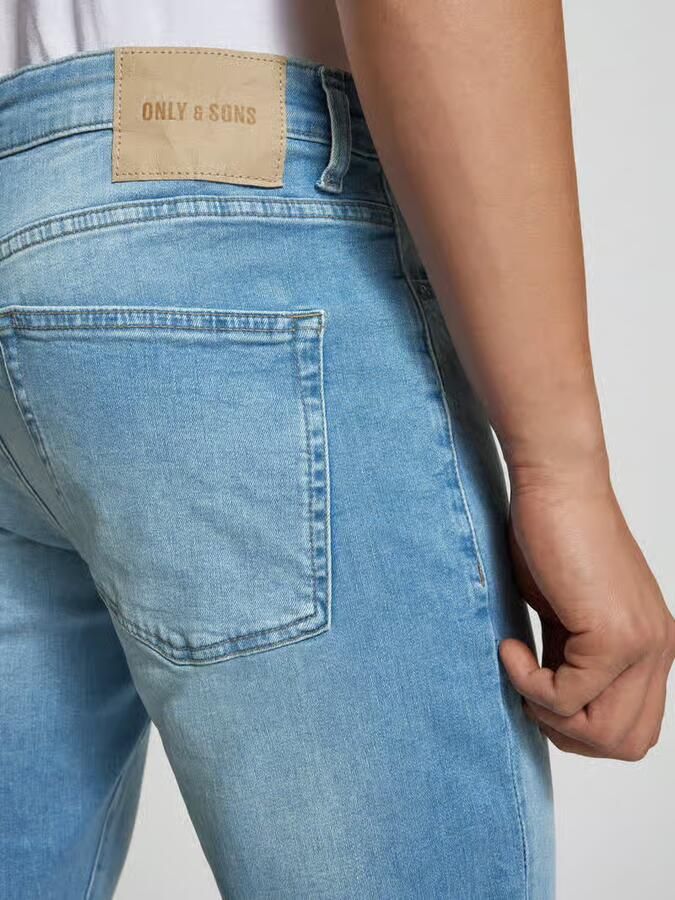 ONLY & SONS regular fit jeans ONSWEFT light medium blue denim - Foto 6