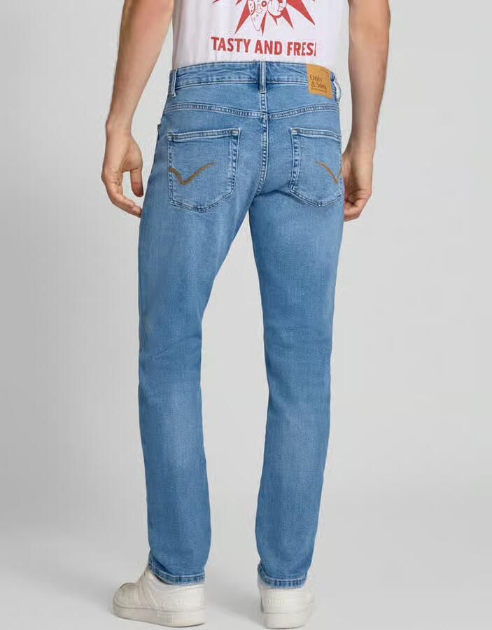ONLY & SONS ONSWEFT regular fit jeans light medium blue denim - Foto 5