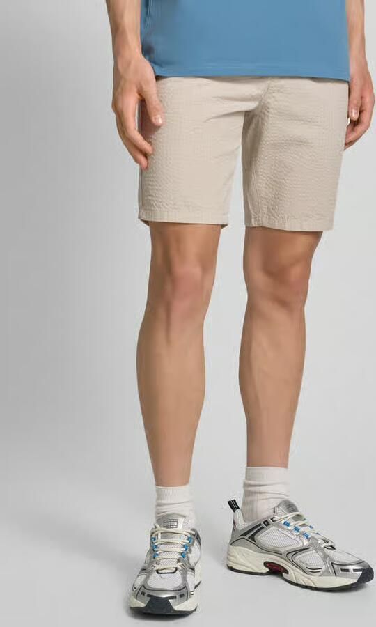 Only & Sons Regular fit korte broek met structuurmotief model 'LEO LIFE' - Foto 5