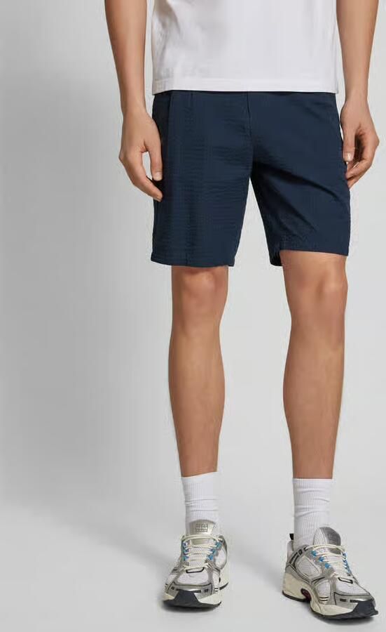 Only & Sons Regular fit korte broek met structuurmotief model 'LEO LIFE' - Foto 6