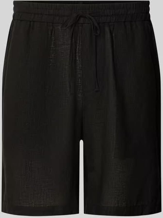 Only & Sons regular fit korte broek van mix van linnen en viscose model 'LAURENCE' - Foto 2