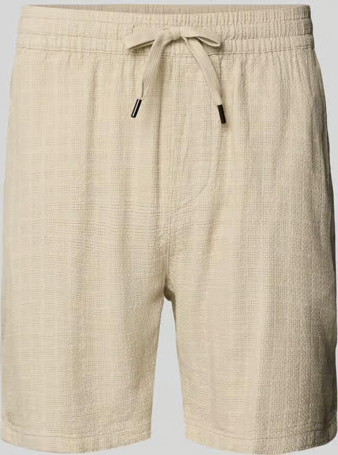 Only & Sons regular fit korte broek van mix van viscose en linnen model 'TEL LATHAM' - Foto 2