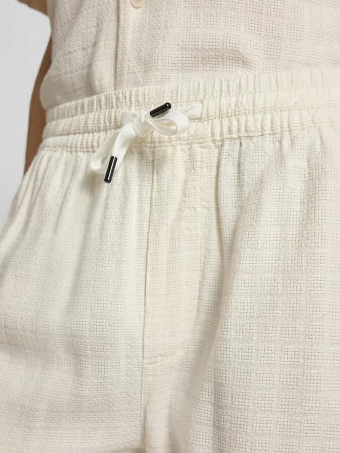 Only & Sons regular fit korte broek van mix van viscose en linnen model 'TEL LATHAM' - Foto 3