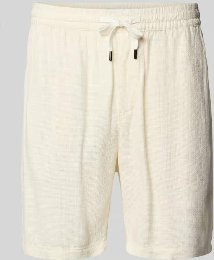 Only & Sons regular fit korte broek van mix van viscose en linnen model 'TEL LATHAM' - Foto 2