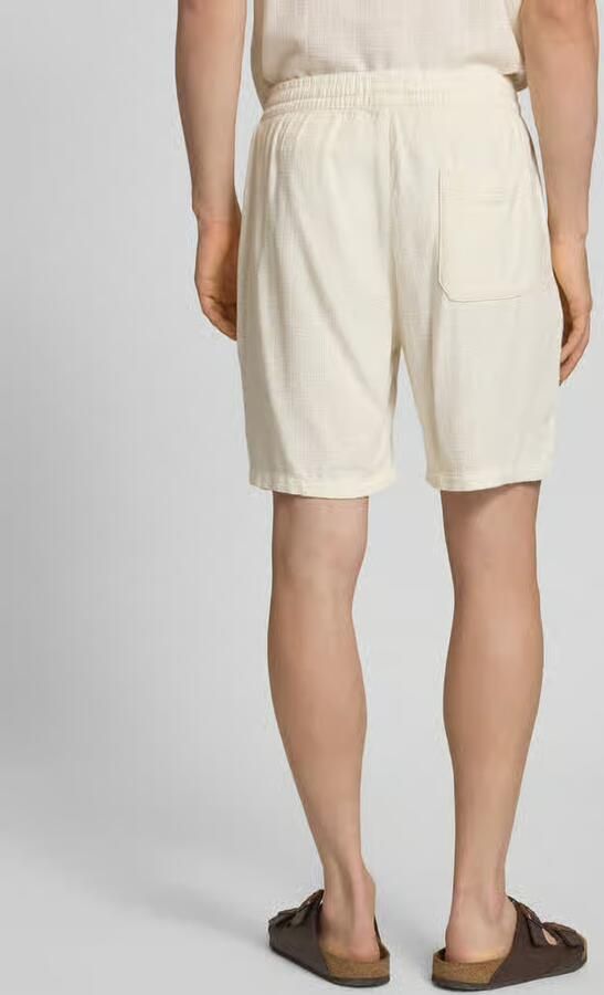 Only & Sons regular fit korte broek van mix van viscose en linnen model 'TEL LATHAM' - Foto 5