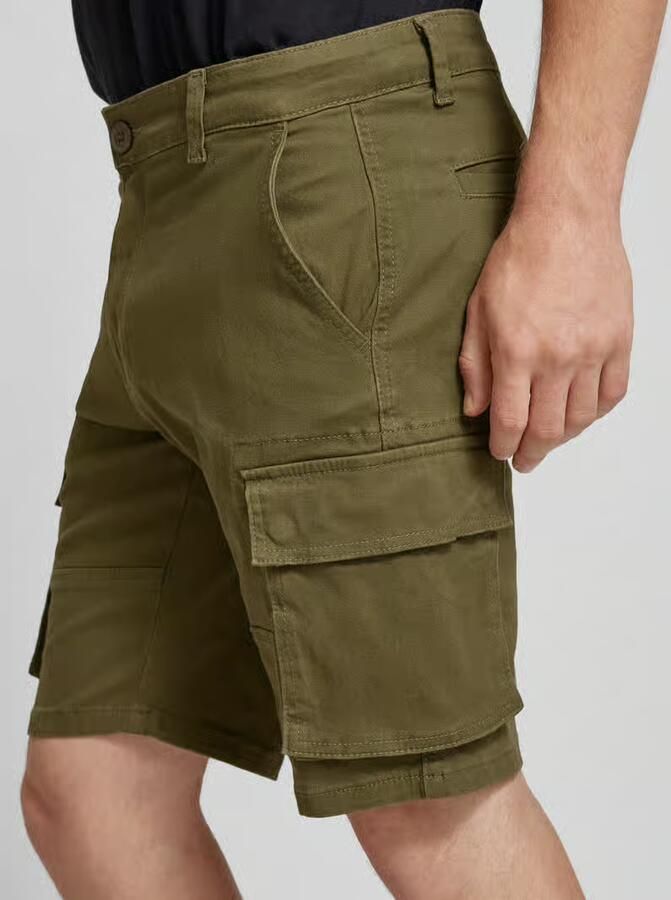 Only & Sons Regular fit korte cargobroek met riemlussen model 'CAM'