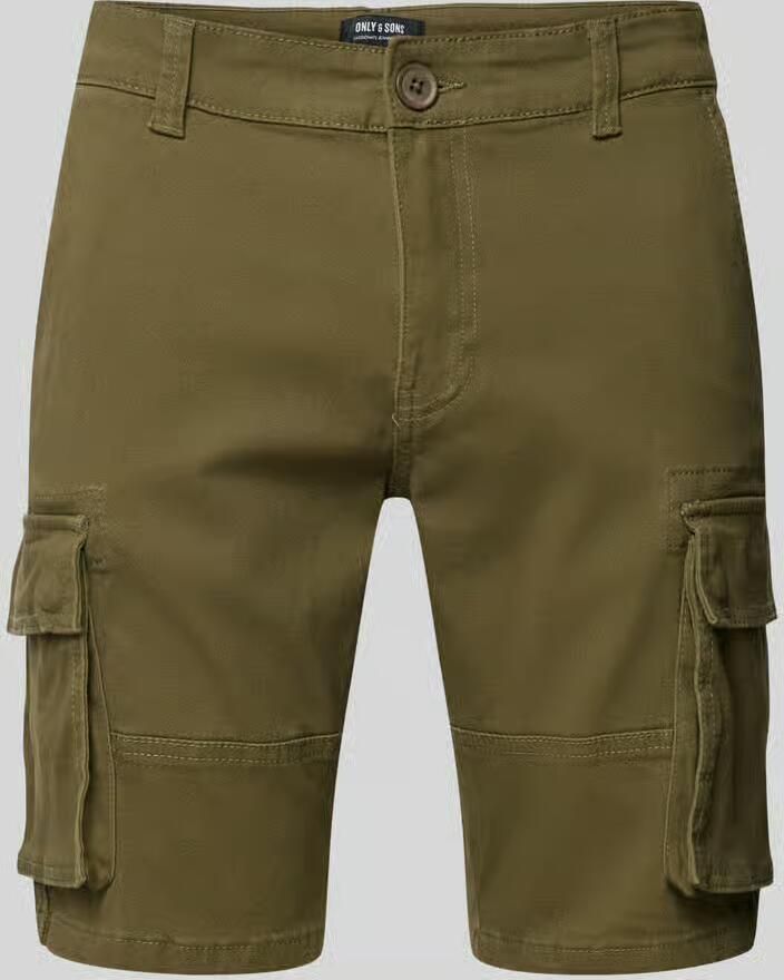 Only & Sons Regular fit korte cargobroek met riemlussen model 'CAM' - Foto 2