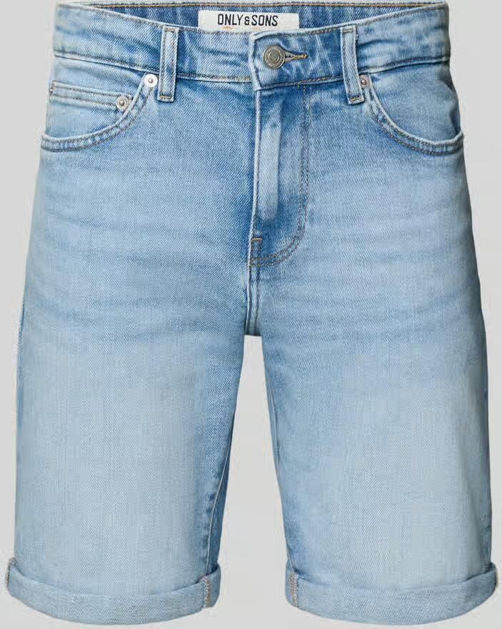 ONLY & SONS Jeansshort ONSPLY LIGHT BLUE 5189 SHORTS DNM NOOS - Foto 7