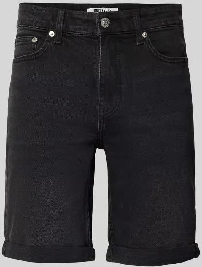 Only & Sons regular fit korte jeans van katoenmix model 'PLY'