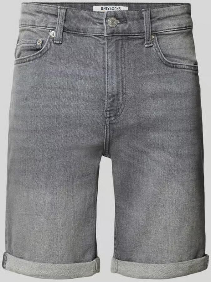 Only & Sons regular fit korte jeans van katoenmix model 'PLY' - Foto 3