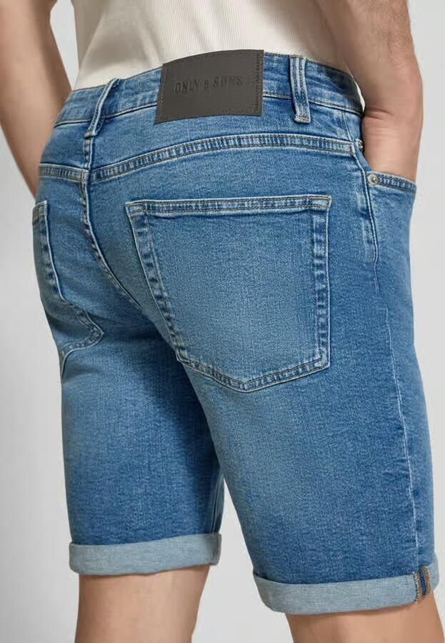 Only & Sons regular fit korte jeans van katoenmix model 'PLY' - Foto 2