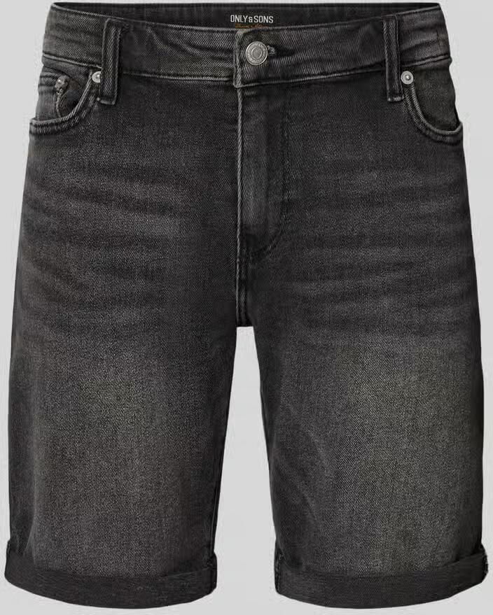 Only & Sons regular fit korte jeans van katoenmix model 'PLY' - Foto 5
