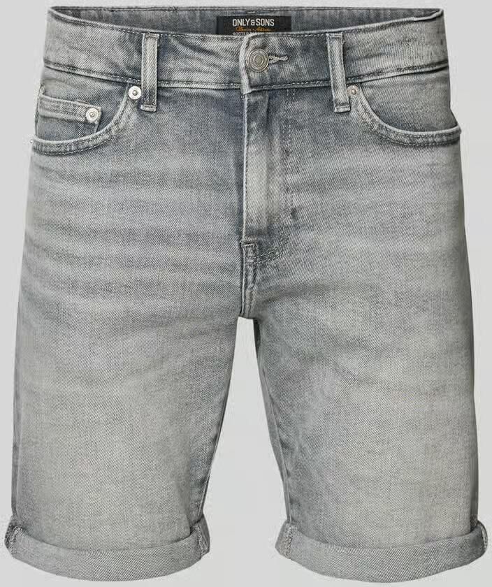Only & Sons regular fit korte jeans van katoenmix model 'PLY MGD 8774' - Foto 11