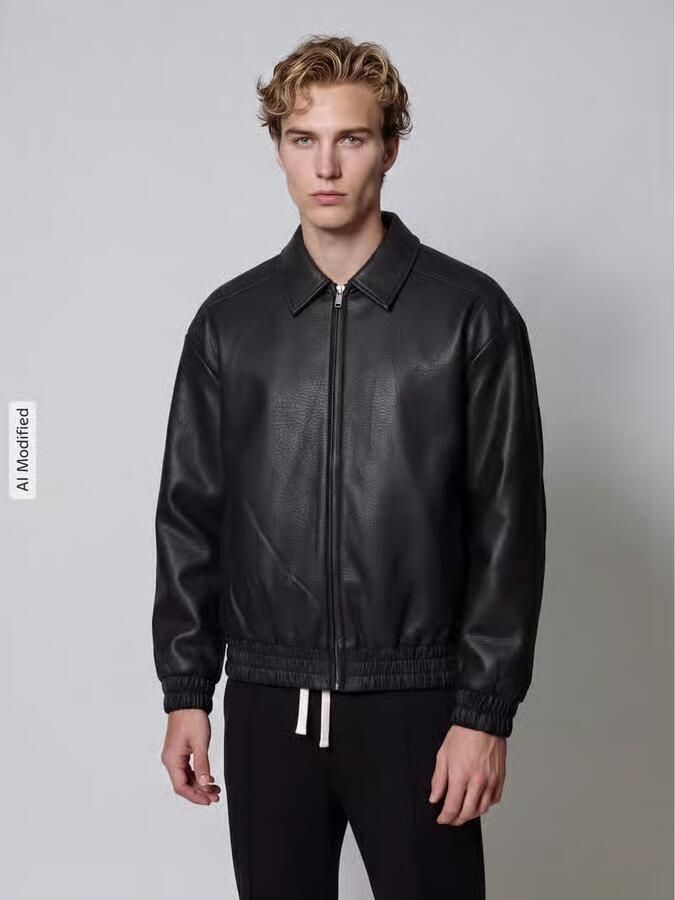 Only & Sons Regular fit kunstleren jack model 'REX' - Foto 3