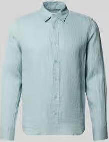 Only & Sons regular fit linnen overhemd met kentkraag model 'FLYNN'