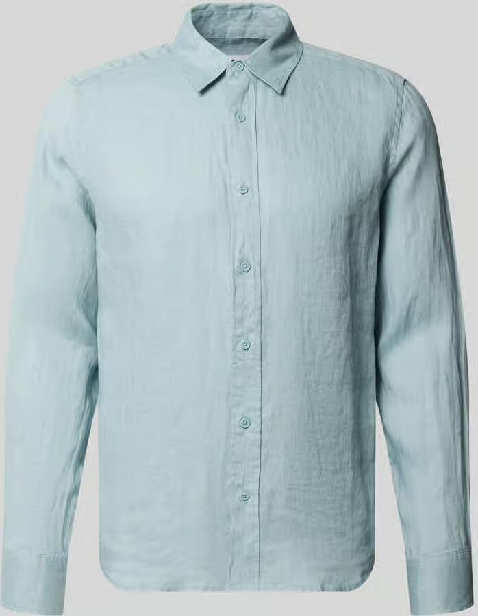Only & Sons regular fit linnen overhemd met kentkraag model 'FLYNN' - Foto 2