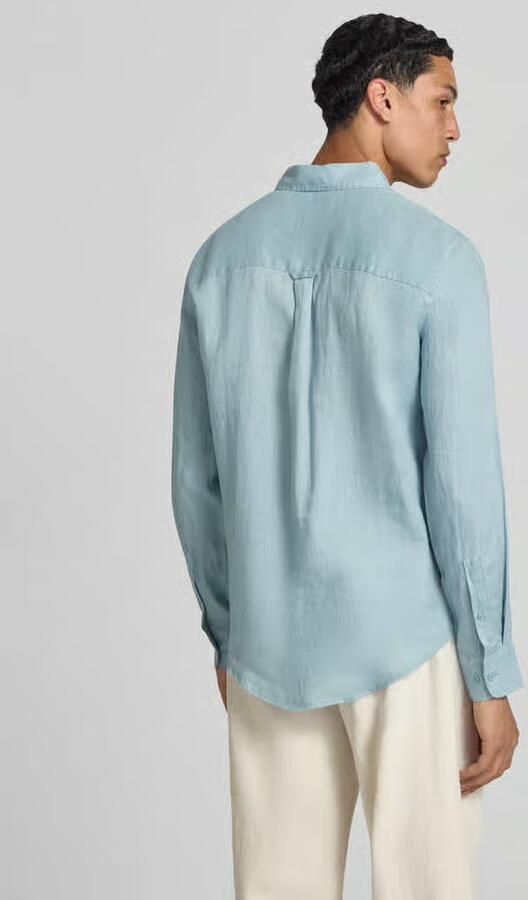 Only & Sons regular fit linnen overhemd met kentkraag model 'FLYNN' - Foto 2