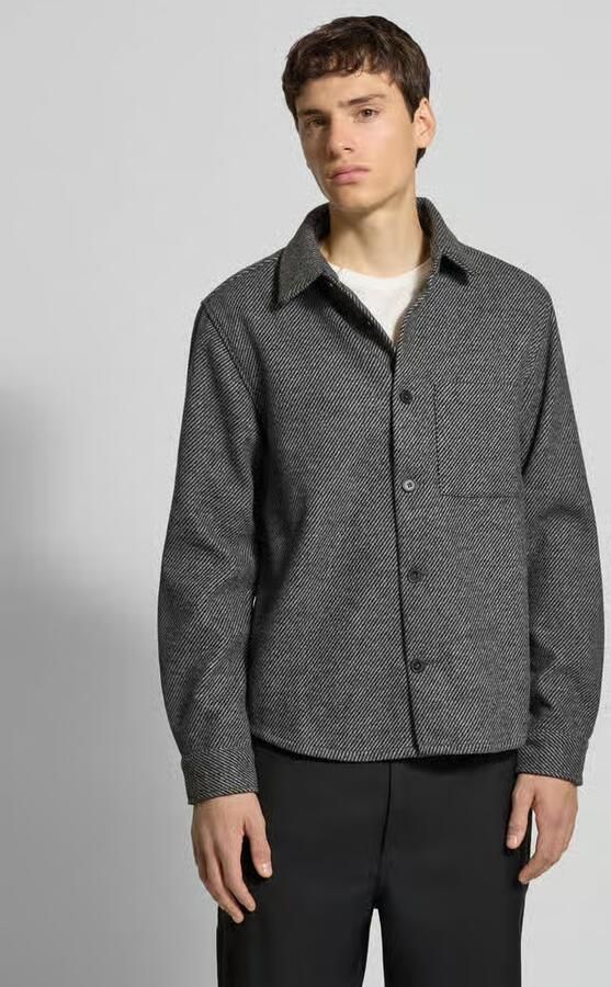 Only & Sons Regular fit overhemdjack met streepmotief model 'MICAH' - Foto 2