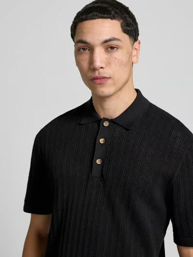 Only & Sons regular fit poloshirt van katoenmix model 'MOON' - Foto 4