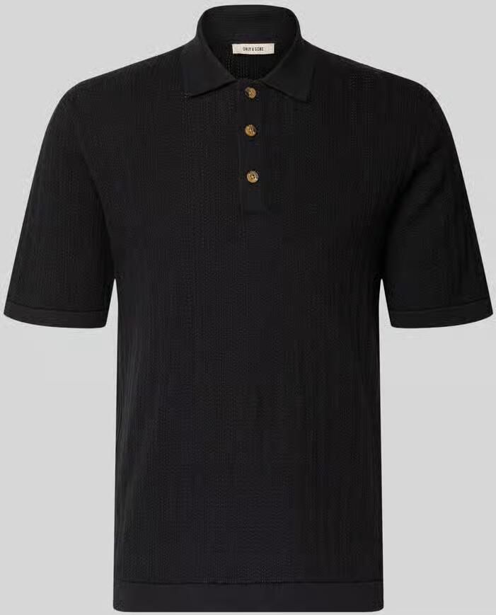Only & Sons regular fit poloshirt van katoenmix model 'MOON' - Foto 3