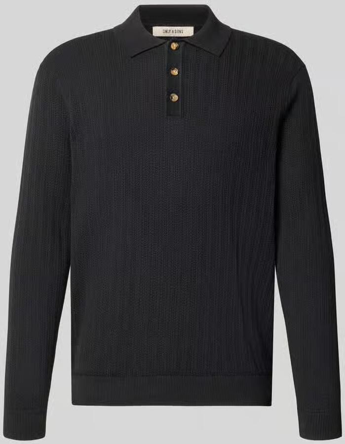 Only & Sons regular fit poloshirt van katoenmix model 'MOON'