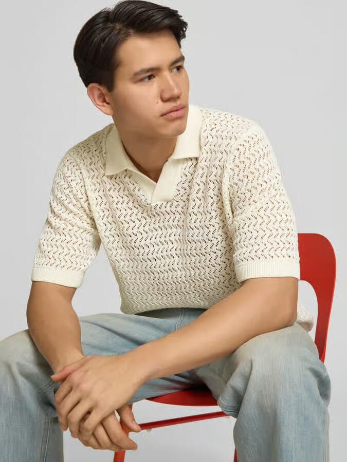 Only & Sons regular fit poloshirt van katoenmix model 'NYLE'