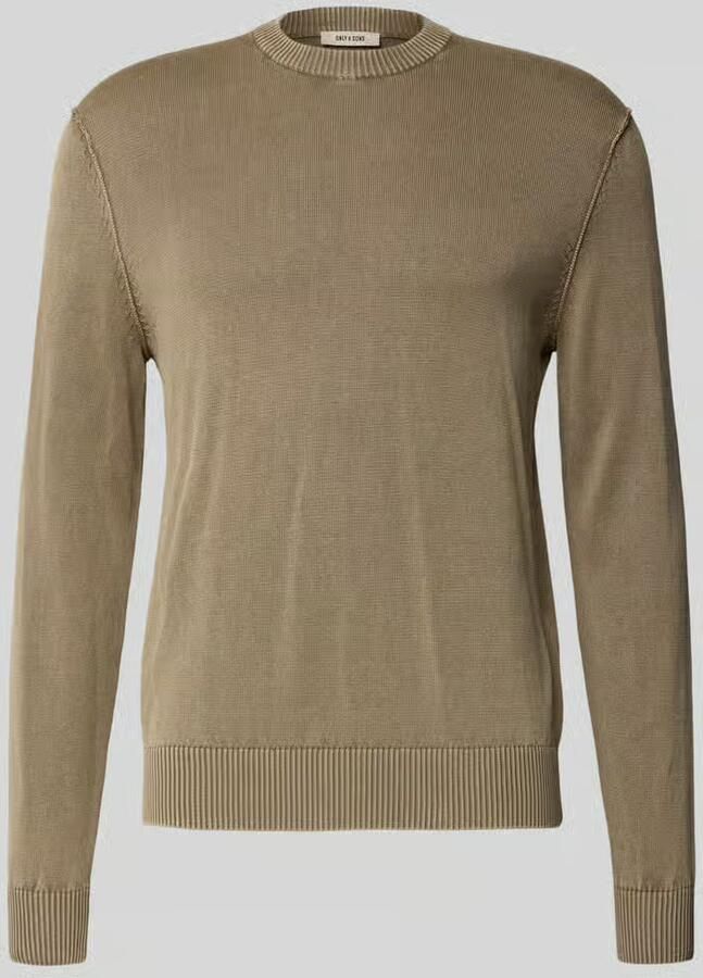 Only & Sons Regular fit pullover van pure katoen model 'GARSON'
