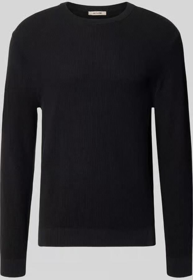 ONLY & SONS Trui met ronde hals ONSTONY DS 12 LS WAFFLE CREW KNIT - Foto 5