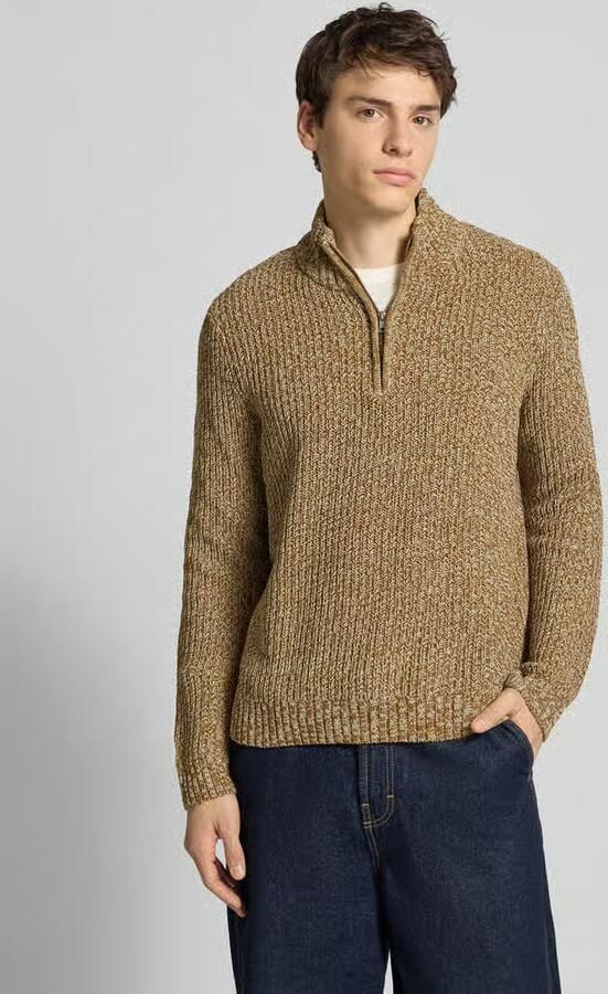 Only & Sons Regular fit schipperstrui met korte ritssluiting model 'JOIN' - Foto 2