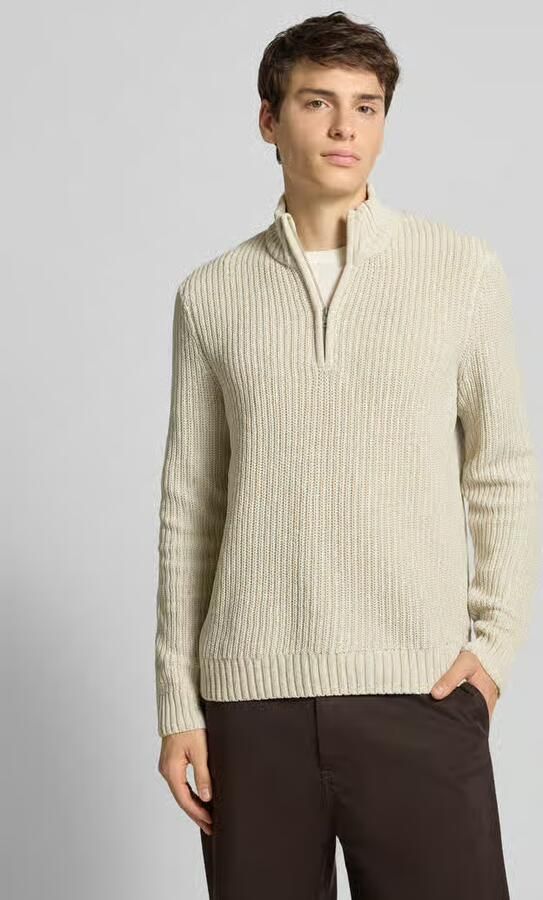 Only & Sons Regular fit schipperstrui met korte ritssluiting model 'JOIN' - Foto 2