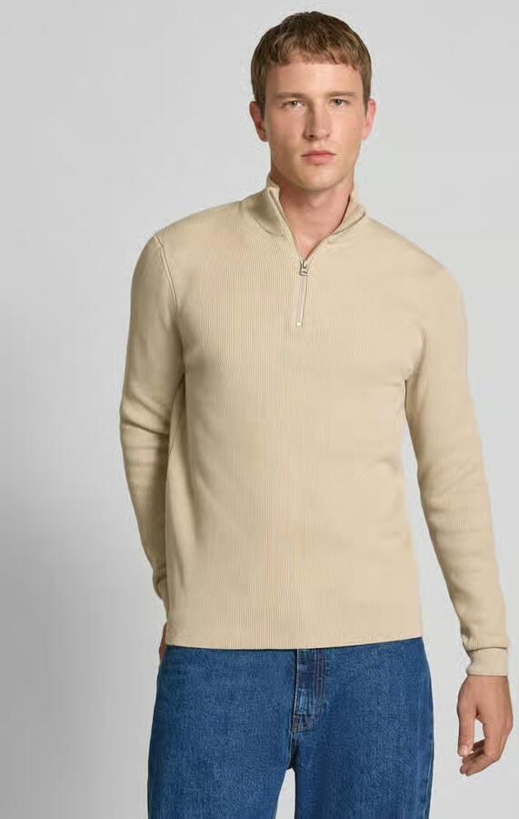 Only & Sons Regular fit gebreide pullover met opstaande kraag model 'PHIL' - Foto 8