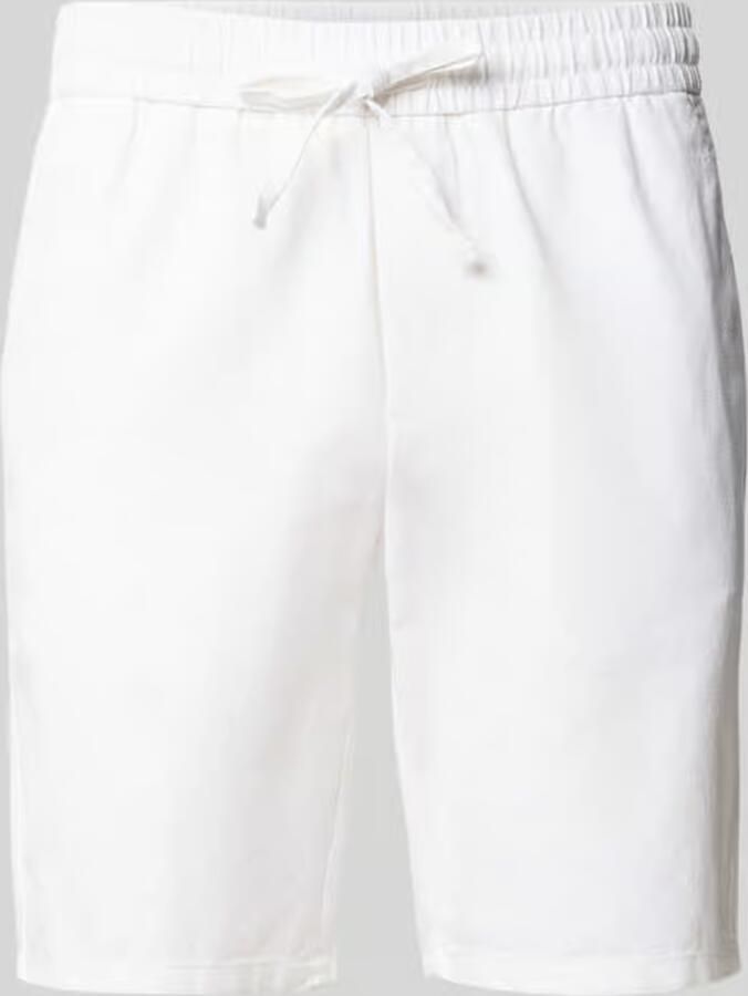 Only & Sons regular fit short van mix van katoen en linnen model 'LINUS' - Foto 6