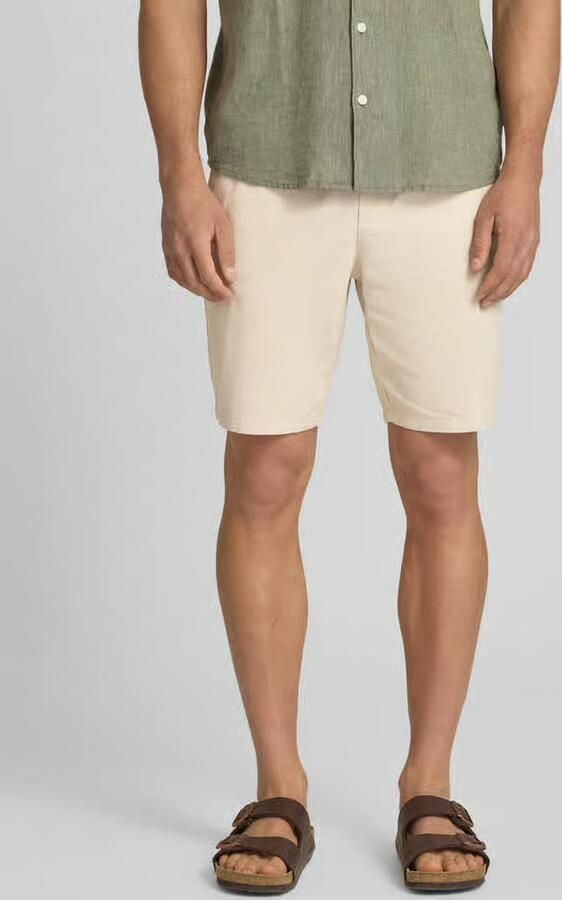 Only & Sons regular fit short van mix van katoen en linnen model 'LINUS' - Foto 13