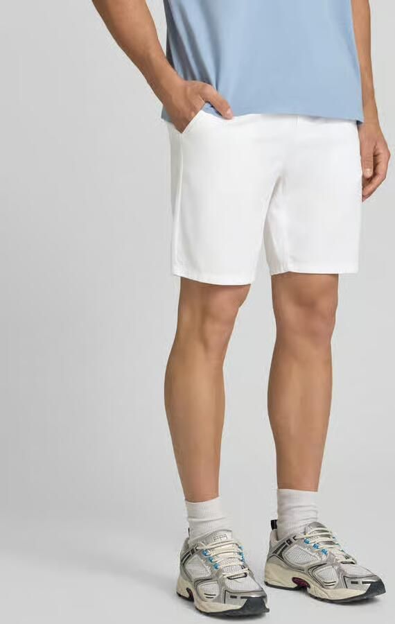 Only & Sons regular fit short van mix van katoen en linnen model 'LINUS' - Foto 9