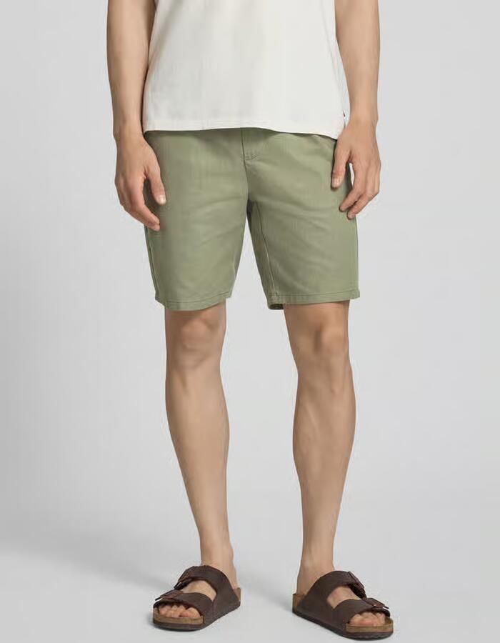 Only & Sons regular fit short van mix van katoen en linnen model 'LINUS' - Foto 5
