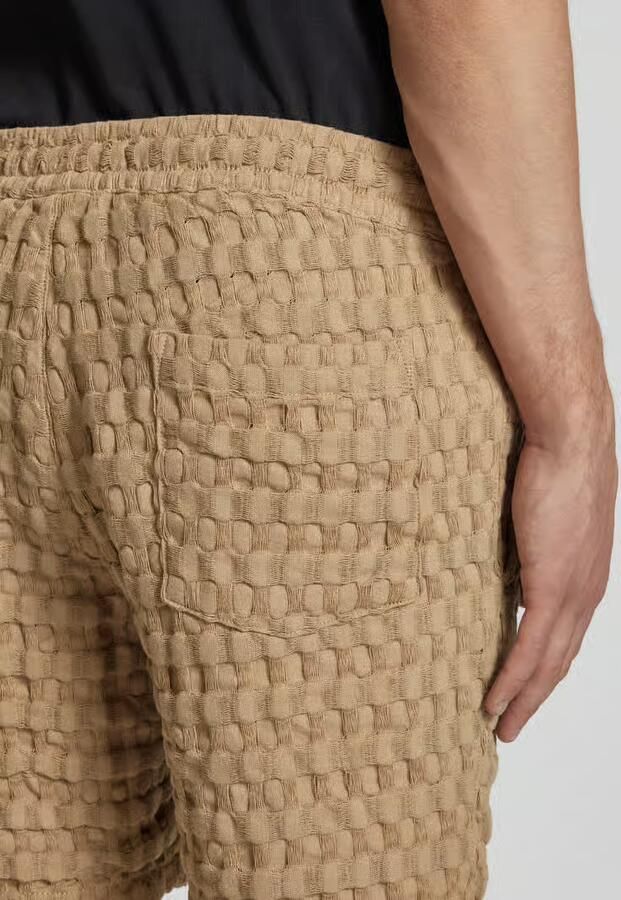 Only & Sons Regular fit sweatshorts met structuurmotief model 'TEL BRADDOCK'