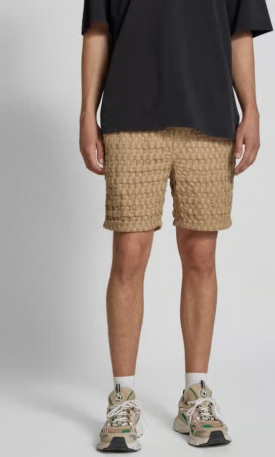 Only & Sons Regular fit sweatshorts met structuurmotief model 'TEL BRADDOCK' - Foto 2