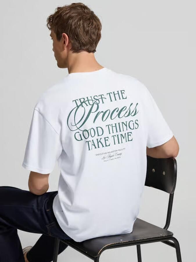 Only & Sons Regular fit T-shirt van katoenmix Model 'CASPIAN'