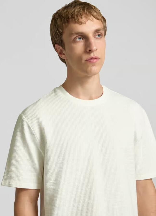 ONLY & SONS Shirt met ronde hals ONSKIAN LIFE REG SEERSUCKER SS TEE NOOS - Foto 8