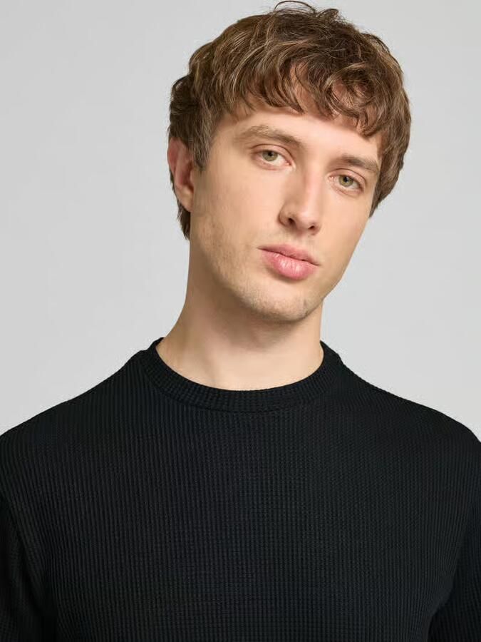Only & Sons regular fit T-shirt van katoenmix model 'TOBIE'