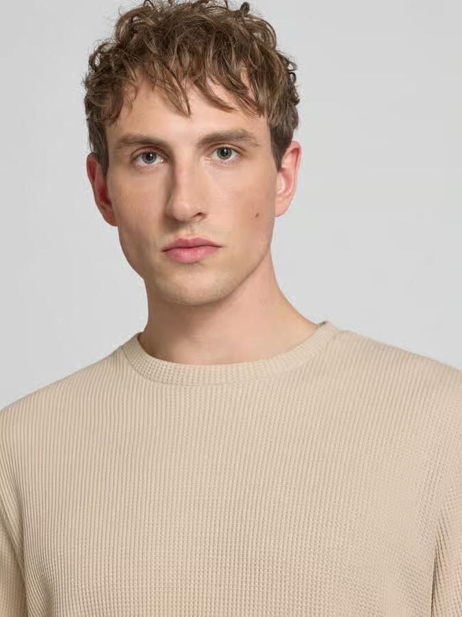 Only & Sons regular fit T-shirt van katoenmix model 'TOBIE'