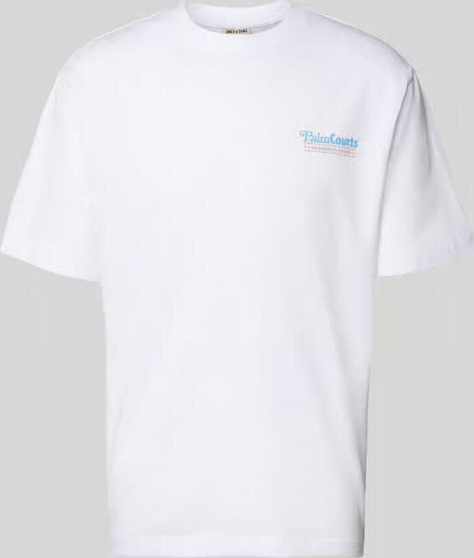 Only & Sons regular fit T-shirt van puur katoen - Foto 3