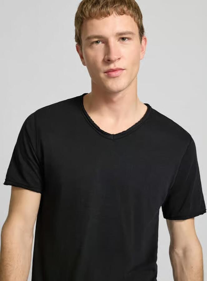 Only & Sons Regular fit T-shirt van puur katoen Model 'BENNE LONGY' - Foto 2