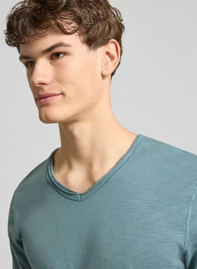 Only & Sons Regular fit T-shirt van puur katoen Model 'BENNE LONGY' - Foto 2