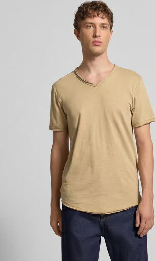 Only & Sons Regular fit T-shirt van puur katoen Model 'BENNE LONGY' - Foto 4