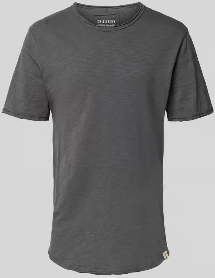 ONLY & SONS Shirt met ronde hals ONSBENNE LONGY SS TEE NF 7822 NOOS