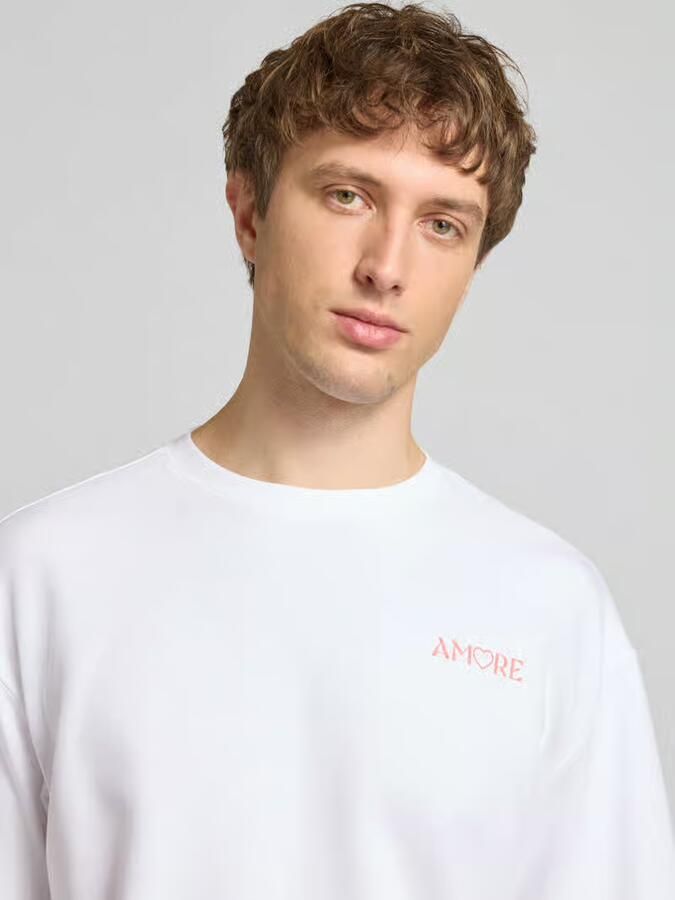 Only & Sons regular fit T-shirt van puur katoen model 'CASPIAN AIRFLEX AMORE' - Foto 2